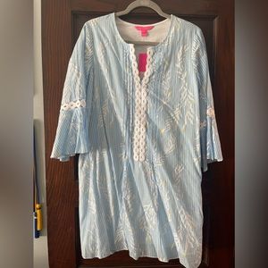 Lilly Pulitzer Hollie Tunic Dress Zanzibar Blue
